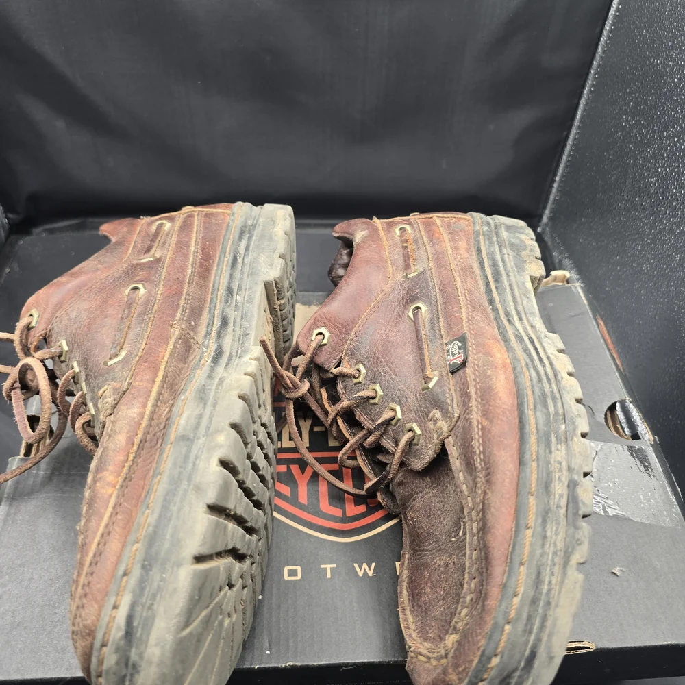 Justin Boots Rustic‎ Brown Leather Boat Shoes